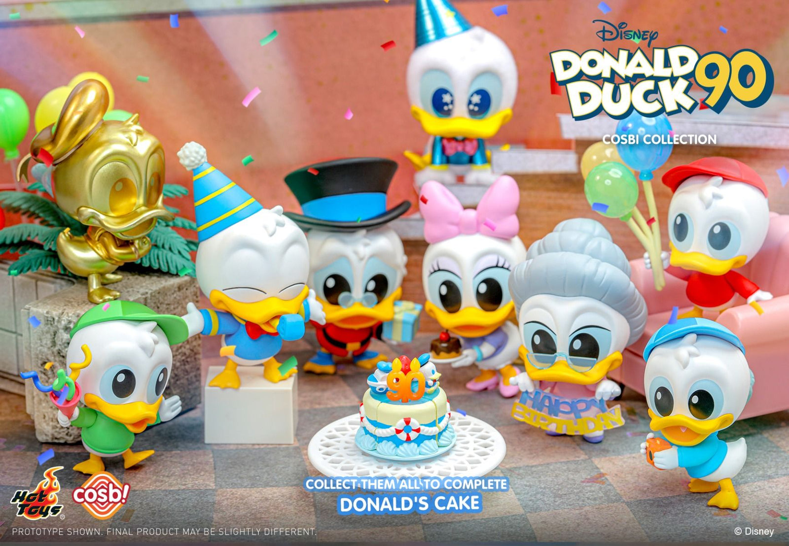 Hot Toys Donald 90th - Donald Duck Birthday Cosbi Collection (Full set of 8)