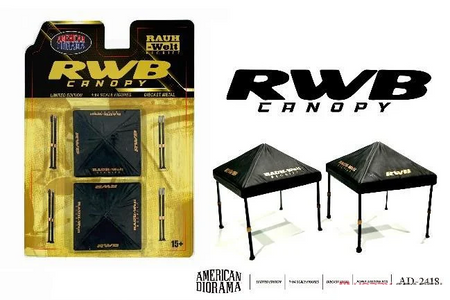 American Diorama 1:64 RWB Canopy Set (Set of 2 canopies) AD-2418