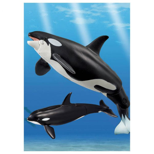 Load image into Gallery viewer, Takara Tomy ANIA Animal AL-08 Killer Whale Parent-Child Action Figure
