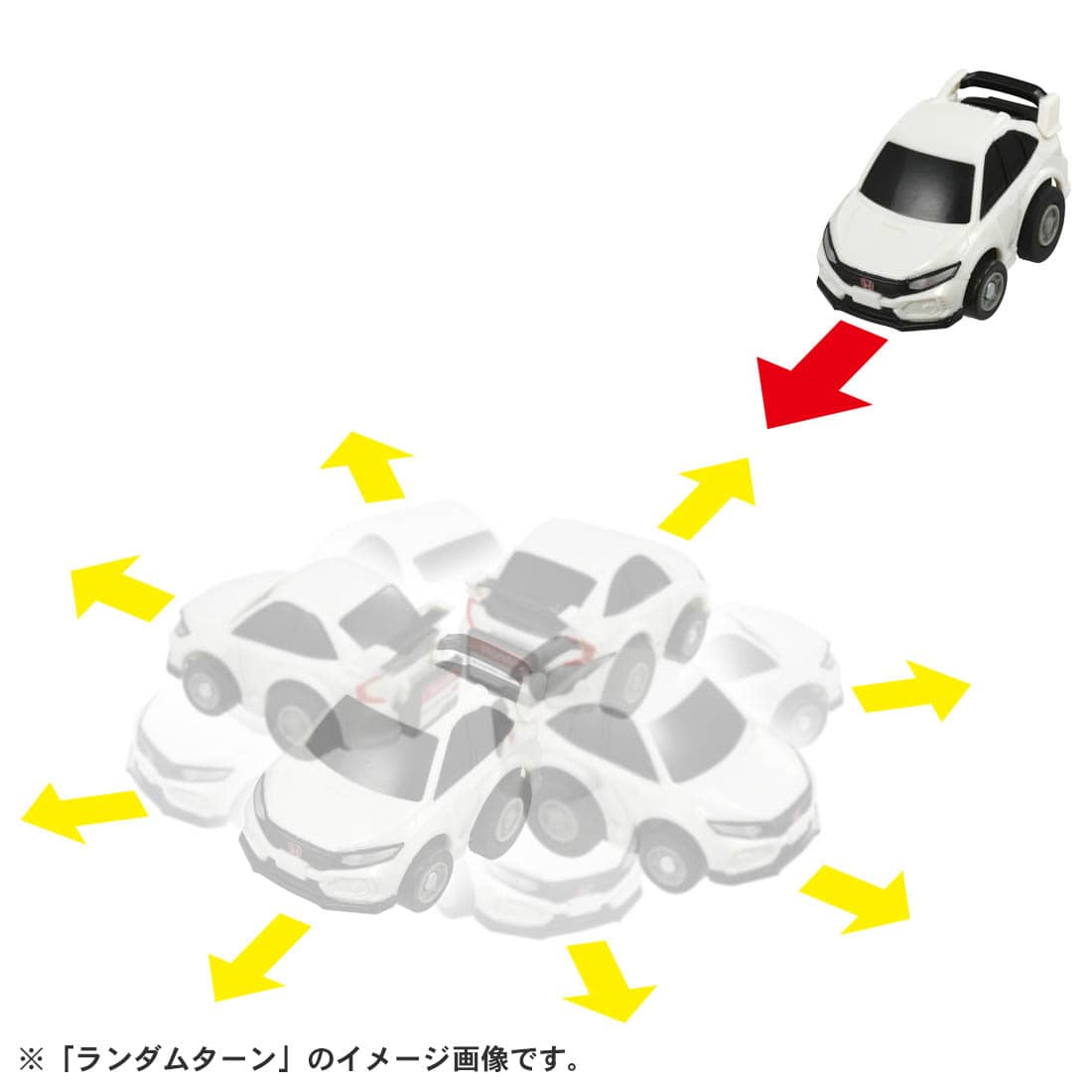 Takara Tomy Tomica ChoroQ Pull Back Diecast :e-05 Honda Civic Type R (FK8) (1st)