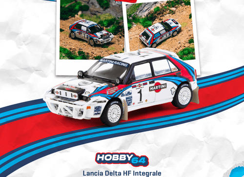 Load image into Gallery viewer, (Pre-order) Tarmac Works 1/64 Lancia Delta HF Integrale Safari Rally 1992 Car
