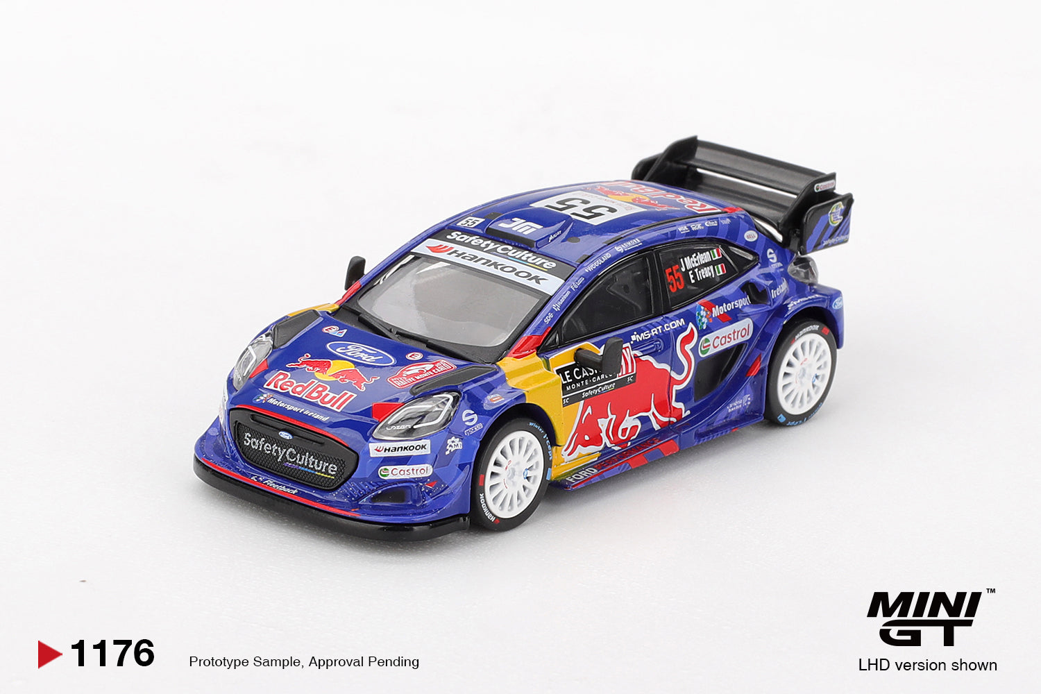 (Pre-order) MINI GT #1176 Ford Puma Rally1 #55 M-Sport Ford WRT 2025 Monte-Carlo