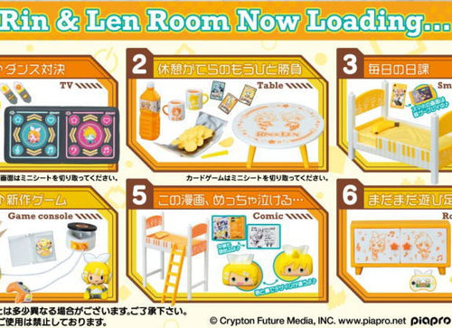 Load image into Gallery viewer, Re-ment Kagamine Rin &amp; Len Room Collection Complete Box of 6
