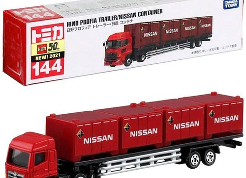 Load image into Gallery viewer, Takara Tomy Tomica Diecast Model Car No144 - Nissan Container Trailer
