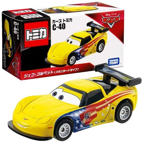 Load image into Gallery viewer, Takara Tomy Disney Tomica Diecast Car - PIXAR CARS C-40 Jeff Gorvette (Standard)
