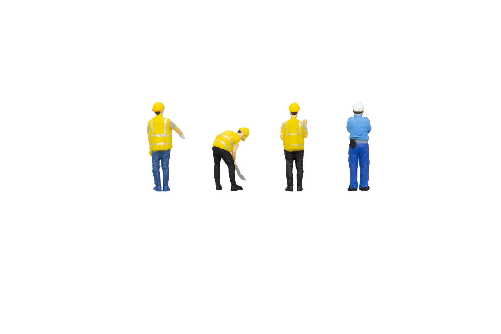 Tiny Hong Kong City Set Fs09 1/76 Construction Worker Man Model Toy Figure