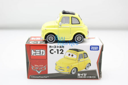 Tomica Takara Tomy Disney Movie CARS 2 YELLOW Luigi C-12 Car Rescue Diecast Toy