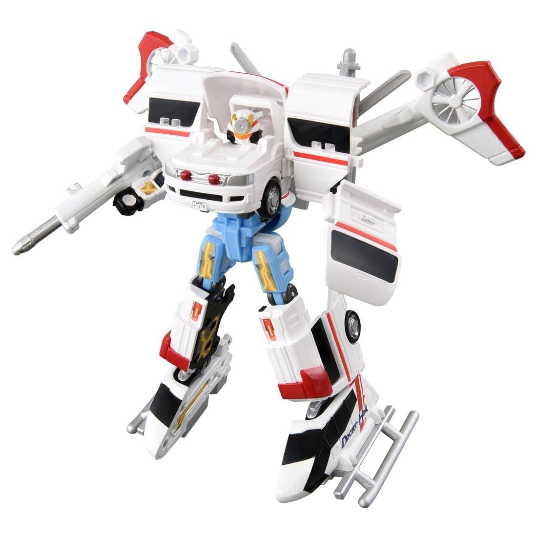 Takara Tomy Tomica Jobraver TJBDX Unite Medibraver Ambulance & Helicopter Set