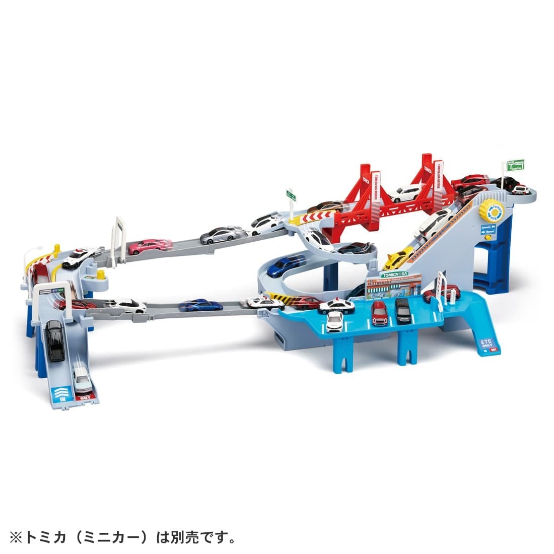 TAKARA TOMY Tomica World The Course Grows! 2 Way Highway Playset (NO CARS)