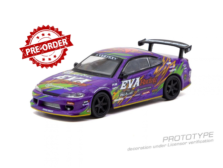 (Pre-order) Tarmac Works 1/64  EVA RT TEST TYPE-01 S15 Diecast Model Car