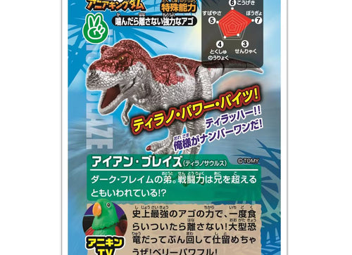 Load image into Gallery viewer, Takara Tomy Adventure Continent Ania Kingdom Iron Blaze (Tyrannosaurus) Figure

