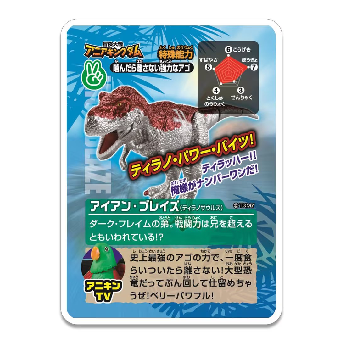 Takara Tomy Adventure Continent Ania Kingdom Iron Blaze (Tyrannosaurus) Figure