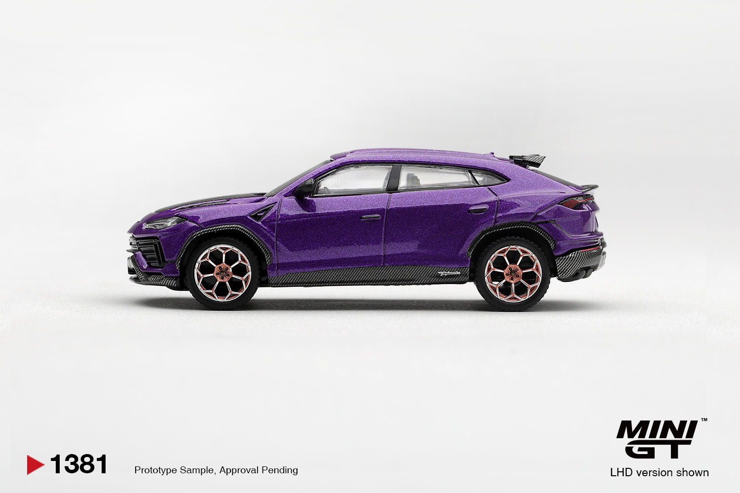 (Pre-order) Mini GT #1381 Lamborghini Urus Performante Viola Pasifae RHD