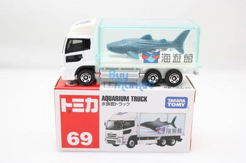 Load image into Gallery viewer, Tomica Takara Tomy Motors #69 Nissan Diesel Quon Aquarium Truck Diecast Toy Car

