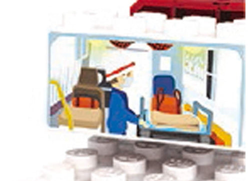 Load image into Gallery viewer, Takara Tomy Tomica Plarail Blocks Ambulance set

