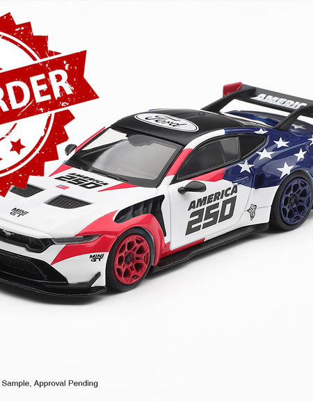 (Pre-order) MINI GT #1301 Ford Mustang GTD  America 250  USA Exclusive Blister