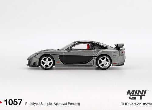 Load image into Gallery viewer, Mini GT #1057 Mazda RX-7 VeilSide Fortune Grey RHD Diecast Model Car
