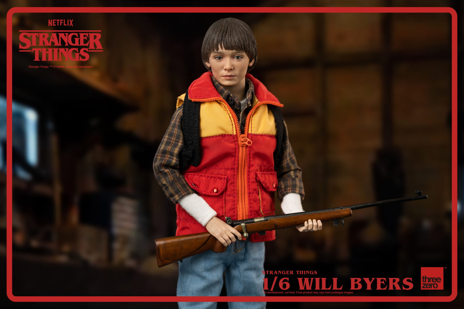 Threezero Stranger Things 1/6 Will Byers Action Figure Set with accessories