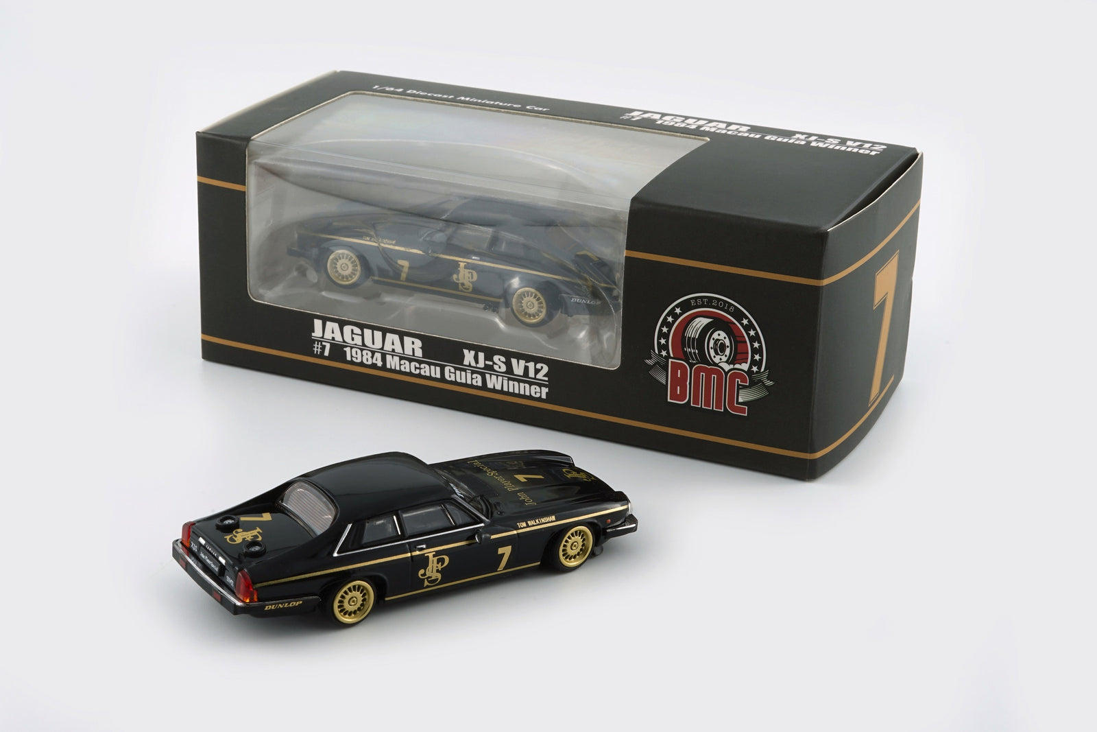 BMC BM Creations 1/64 Jaguar 1984 XJS -JPS #7 (RHD) Model Car
