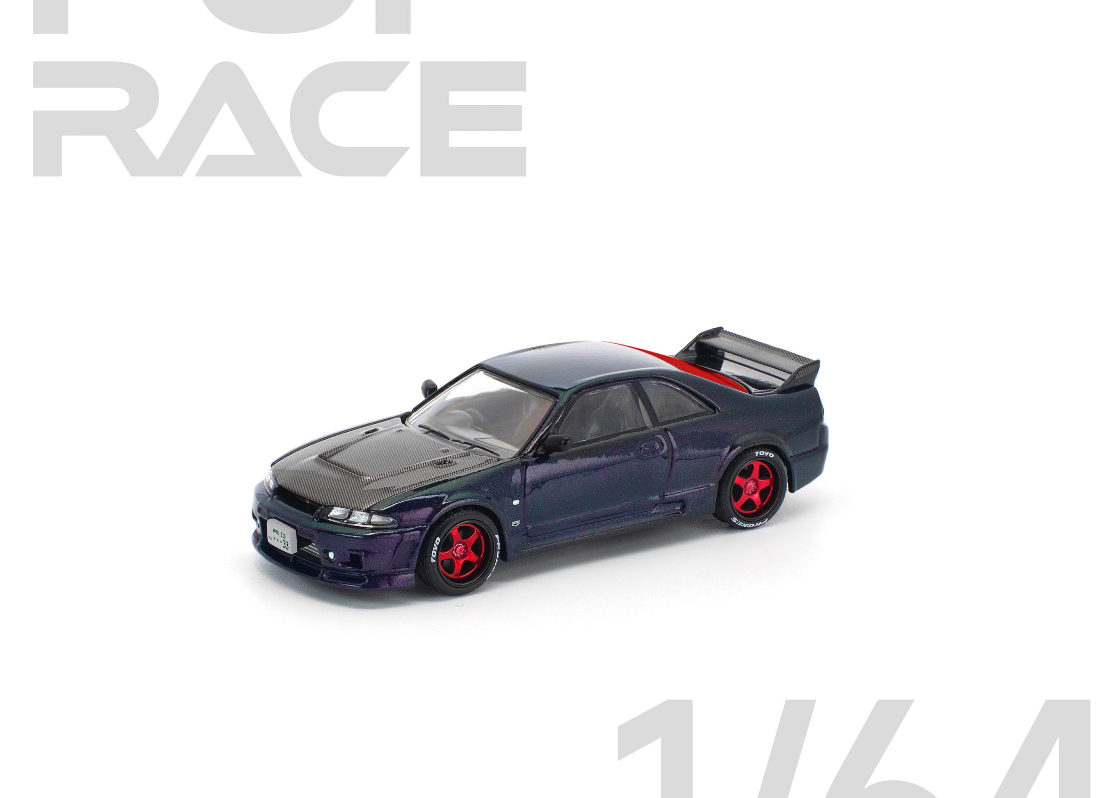 (Pre-order) POPRACE 1/64 SKYLINE GT-R R33 GHOST CHAMELEON Diecast Model Car