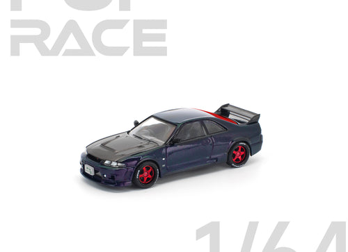 Load image into Gallery viewer, (Pre-order) POPRACE 1/64 SKYLINE GT-R R33 GHOST CHAMELEON Diecast Model Car
