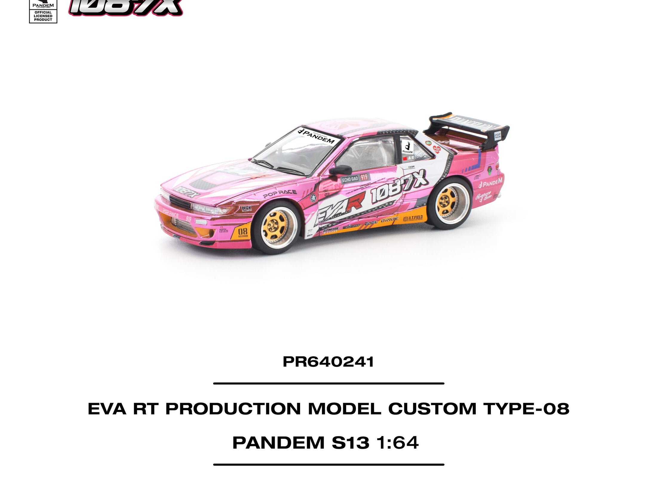 POPRACE 1/64 PANDEM SILVIA S13 EVA RT PRODUCTION CUSTOM TYPE-08