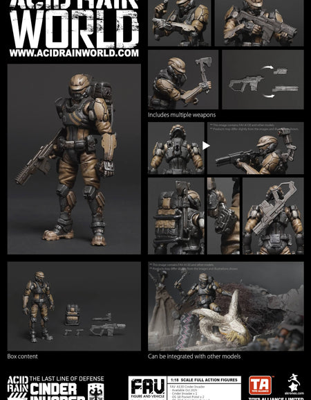 Acid Rain x Toy Alliance FAV-A130 Cinder Invader Cinder Invader 1/18 Figure