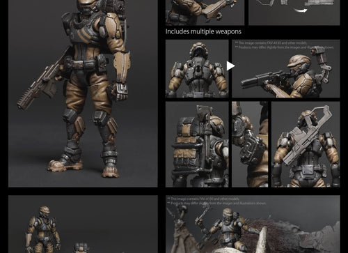 Load image into Gallery viewer, Acid Rain x Toy Alliance FAV-A130 Cinder Invader Cinder Invader 1/18 Figure

