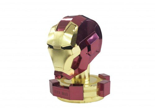 Load image into Gallery viewer, Tenyo Metallic Nano 3D Puzzle R-ME-03M Marvel Iron Man Helmel Painted Figure
