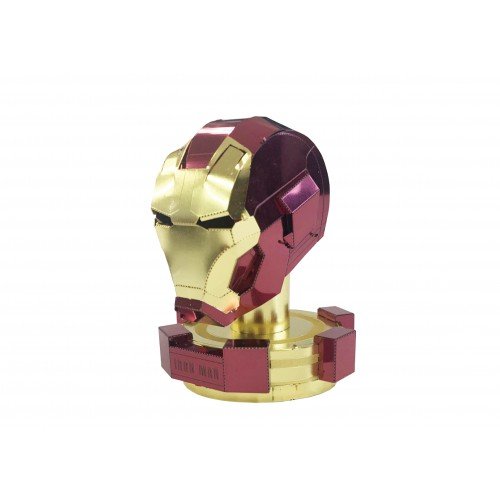Load image into Gallery viewer, Tenyo Metallic Nano 3D Puzzle R-ME-03M Marvel Iron Man Helmel Painted Figure
