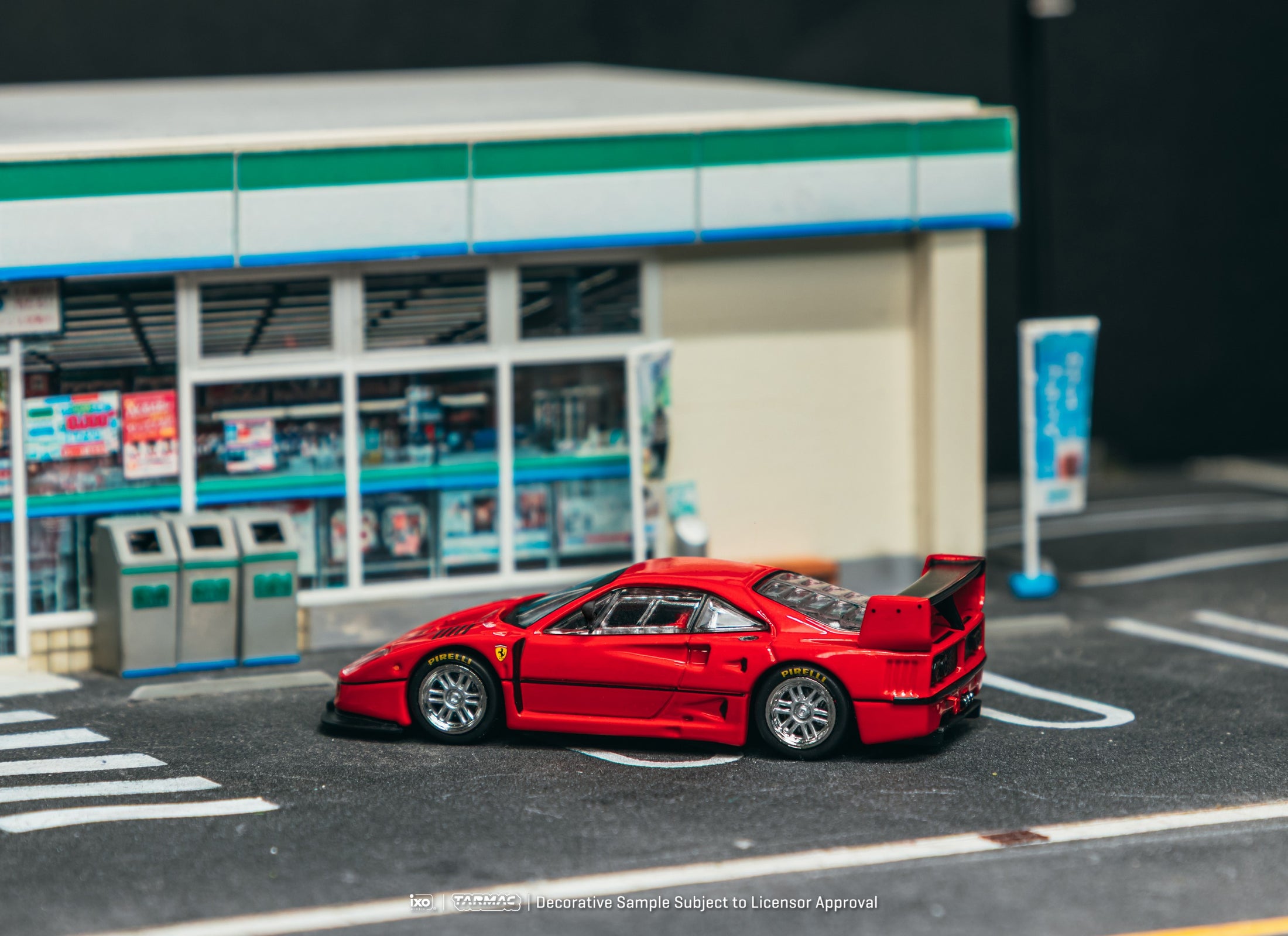 (Pre-order) Tarmac Works 1/64 Ferrari F40 GTE Red Diecast Model Car