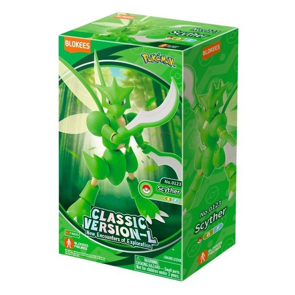 Blokees Pokemon Classic Version-L Scyther Buildable Action Figure Model Kit