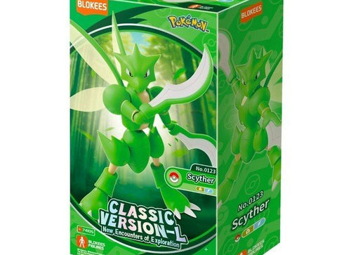 Load image into Gallery viewer, Blokees Pokemon Classic Version-L Scyther Buildable Action Figure Model Kit
