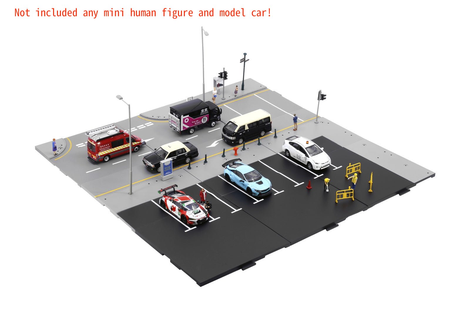 TINY City scale 1:64 Street Diorama Painted Model - S2 Macau Road Set