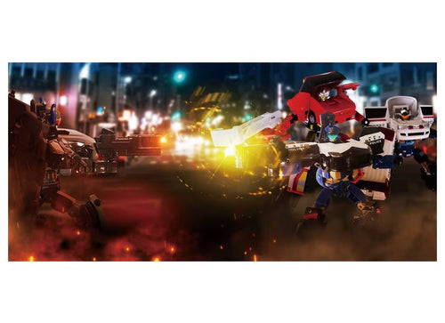 Load image into Gallery viewer, Takara Tomy Tomica Heroes Joblabor Police Fire &amp; EMS DX Entry Set

