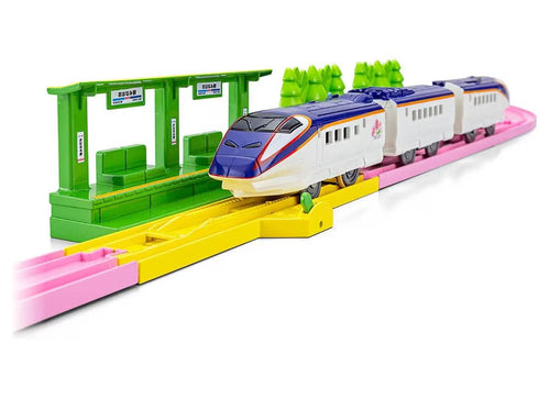 Load image into Gallery viewer, Takara Tomy Tomica Plarail Scenery Color Rail Kit -Flower &amp; Railroads (NO TRAIN)
