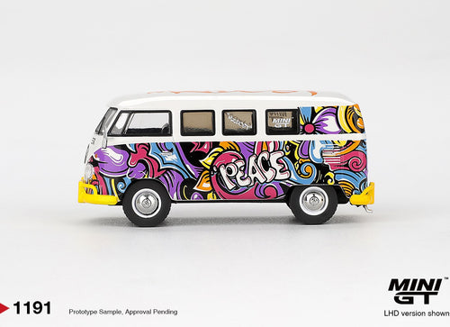 Load image into Gallery viewer, (Pre-order) MINI GT #1191 Volkswagen T1 Microbus Mizu Design LHD Diecast Model

