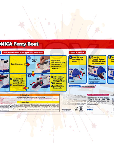 Takara Tomy Tomica World Ferry Boat Ship Vehicles Transport with 1 car