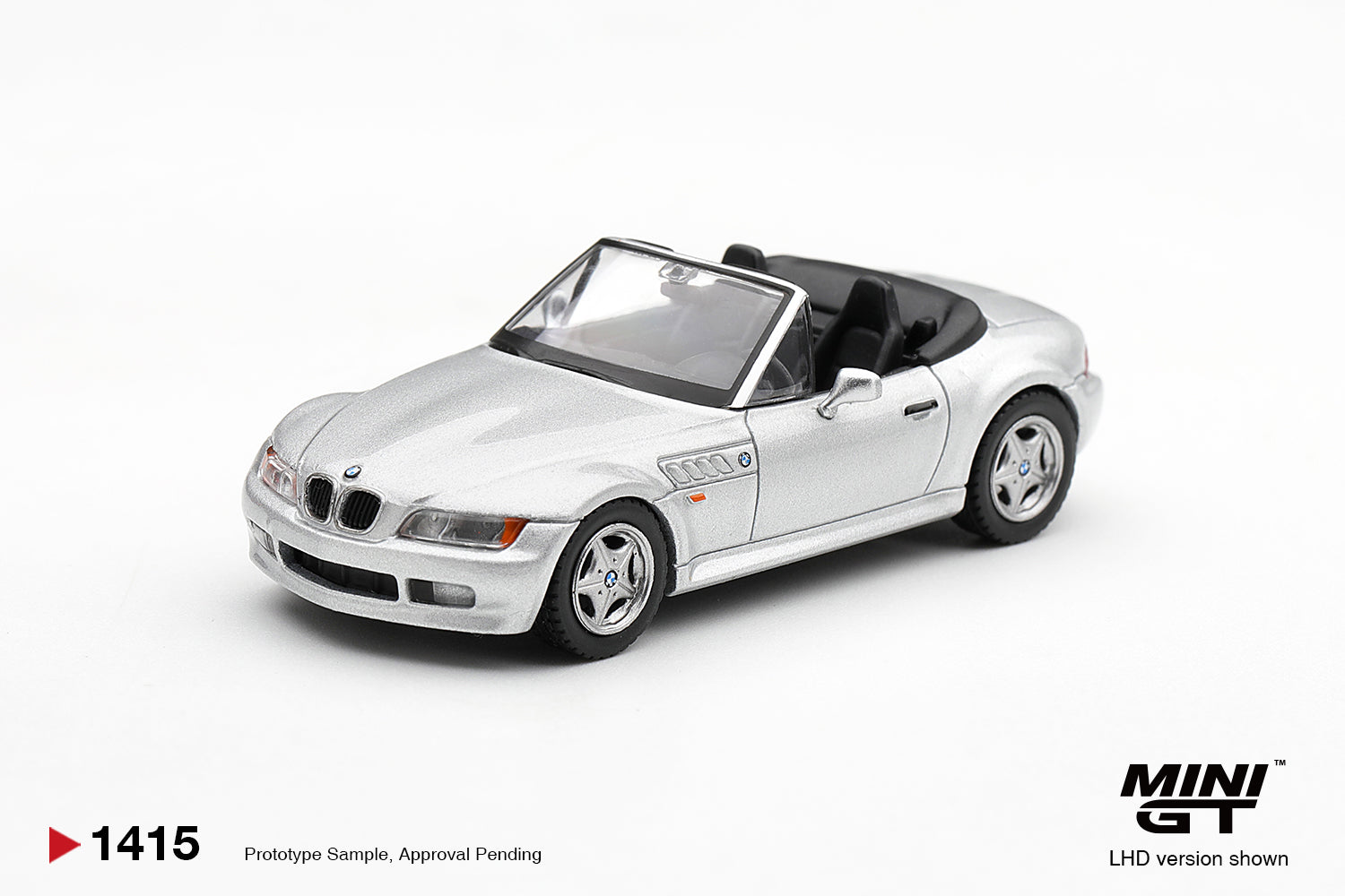 (Pre-order) Mini GT #1415 BMW Z3 Titanium Silver LHD Diecast Model Car