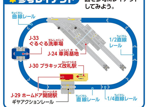 Load image into Gallery viewer, Takara Tomy Plarail Train Accessory J-33 Action Town Guru Guru Rotation Car Wash
