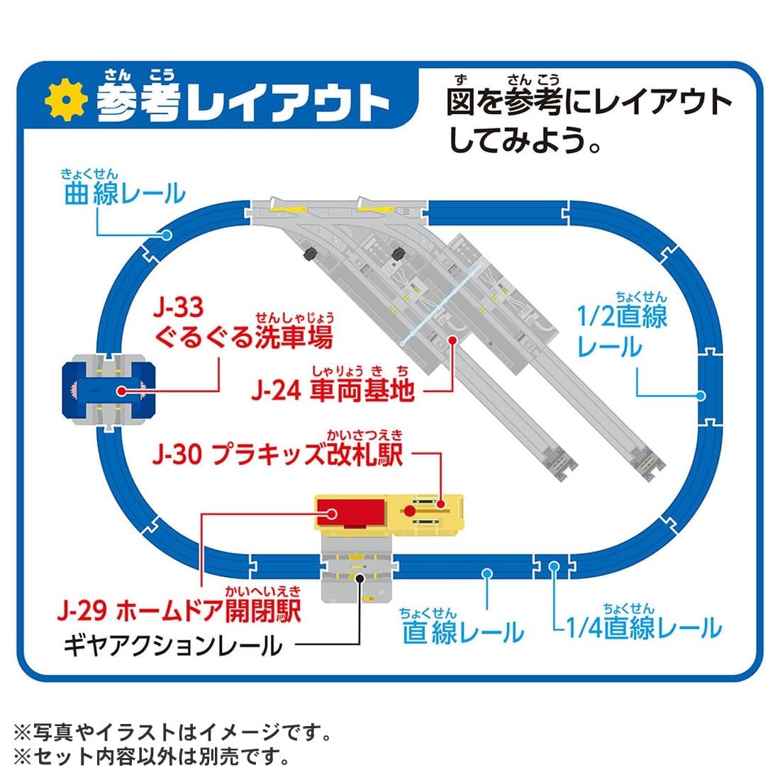 Takara Tomy Plarail Train Accessory J-33 Action Town Guru Guru Rotation Car Wash