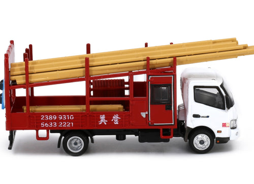 Load image into Gallery viewer, Tiny City 195 Die-cast 1/76 Model Car - HINO300 Bamboo Scaffolding Lorry
