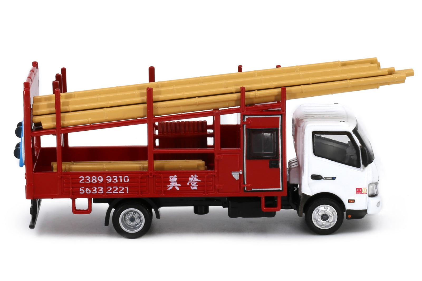 Tiny City 195 Die-cast 1/76 Model Car - HINO300 Bamboo Scaffolding Lorry