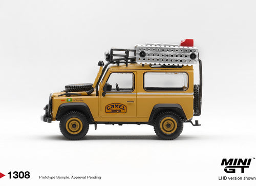 Load image into Gallery viewer, (Pre-order) Mini GT #1308 Land Rover Defender 90 1985 Camel Trophy Borneo Brazil

