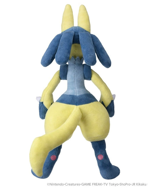 Load image into Gallery viewer, Takara Tomy Pokemon Pocket Monster Soft Plush Toy Yellow Lucario
