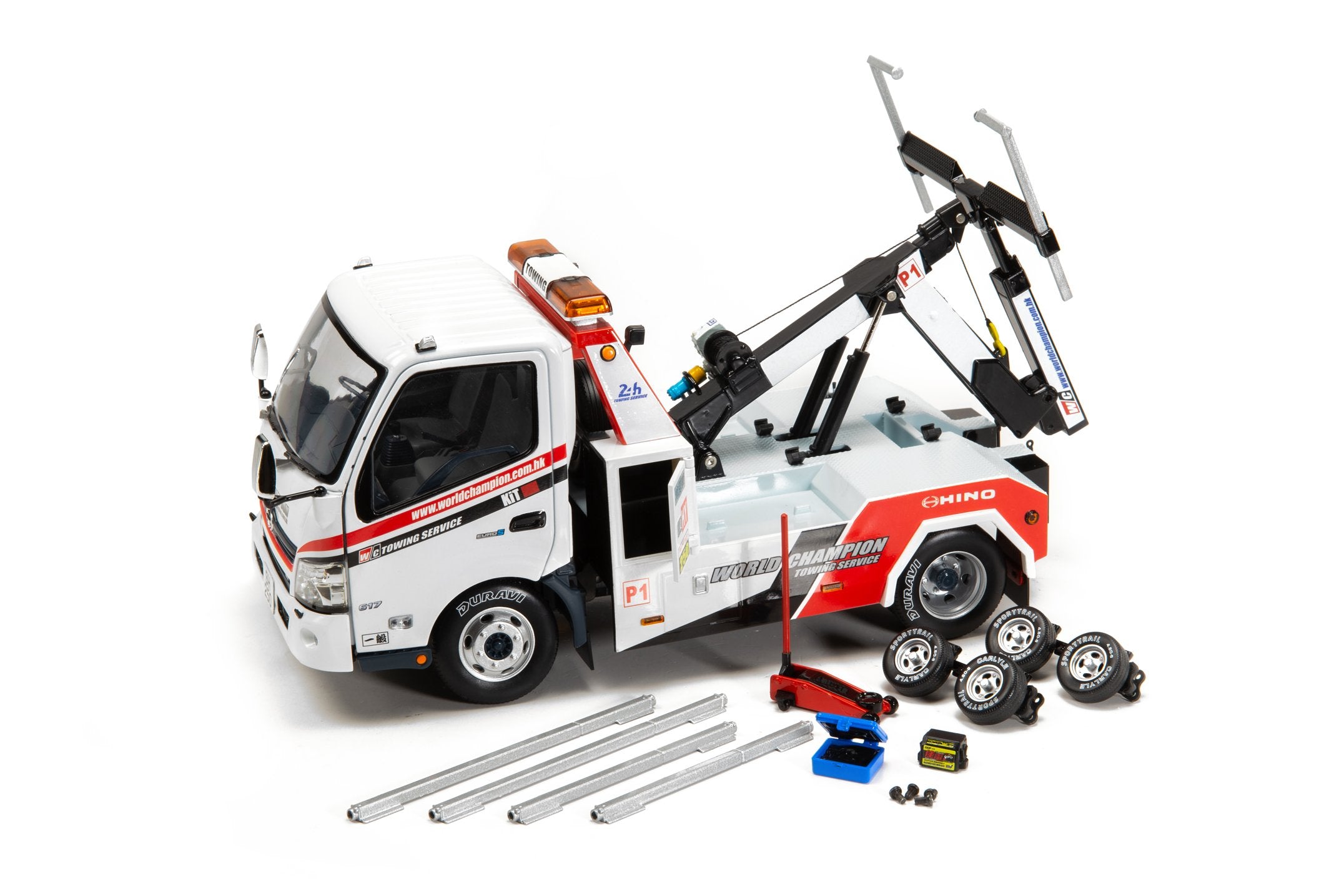TINY City Hong Kong Hino 300 World Champion Tow Truck Scale 1/18 Model Car
