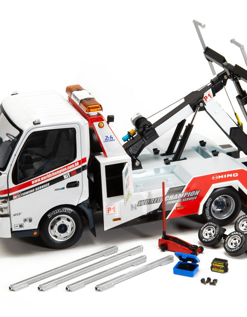 Load image into Gallery viewer, TINY City Hong Kong Hino 300 World Champion Tow Truck Scale 1/18 Model Car
