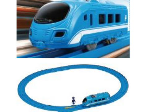 Load image into Gallery viewer, Takara Tomy Plarail Train Asia Starter Set - Blue Flyner
