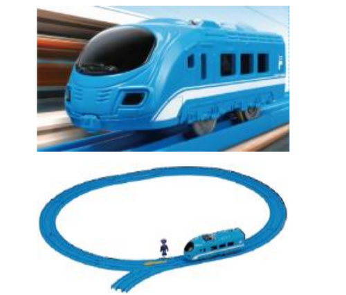 Load image into Gallery viewer, Takara Tomy Plarail Train Asia Starter Set - Blue Flyner
