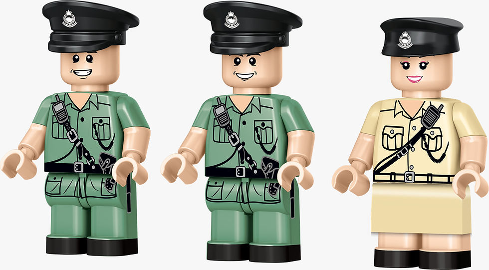 Royal Toys City Story RT81 80s–90s Hong Kong Police Motorcycle Mini Brick (240pcs)